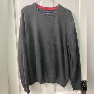 Lands' End Grey Pullover with Zippers on the Side - Size M